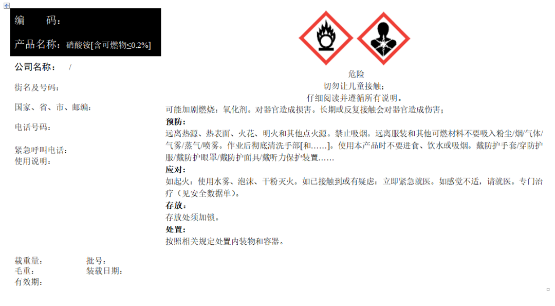 GHS標簽